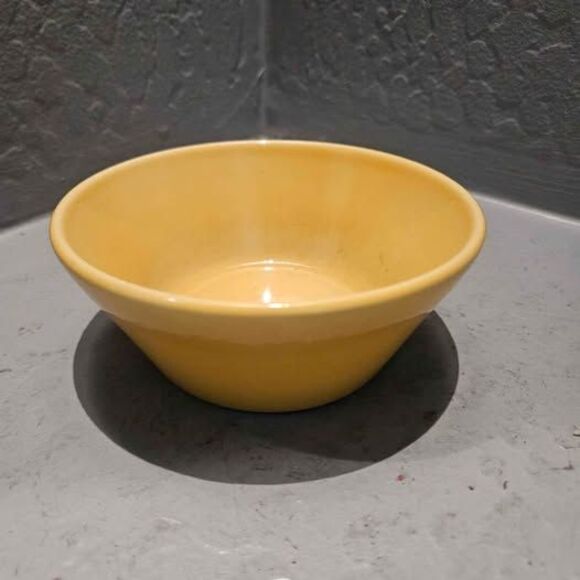 Coors China Company Yellow Ceramic Cereal Bowl 5" - Picture 1 of 5